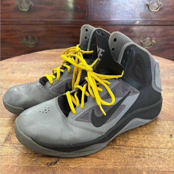 Nike Men's Gray and Black Dualfusion Athletic Shoes with Yellow Laces - Picture 8 of 8